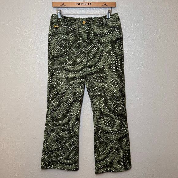 VTG MCM Pant St John Sport Marie Gray Hippie Boho Dot Pattern Ankle Women's 6 - Picture 9 of 10